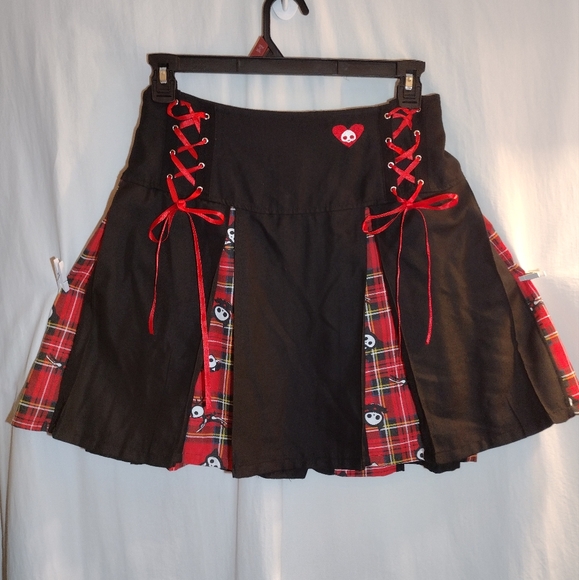 Skelanimals Plaid Pleated Skirt Size 2x fr Hot Topic - Picture 4 of 13